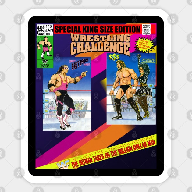 Wrestling Challenge Comic Sticker by Meat Beat